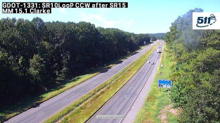 Traffic Cam Athens-Clarke County Unified Government: GDOT-CCTV-SR10-01510-CCW-01--1 Player