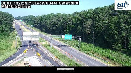 Traffic Cam Athens-Clarke County Unified Government: GDOT-CCTV-SR10-01064-CW-01--1 Player