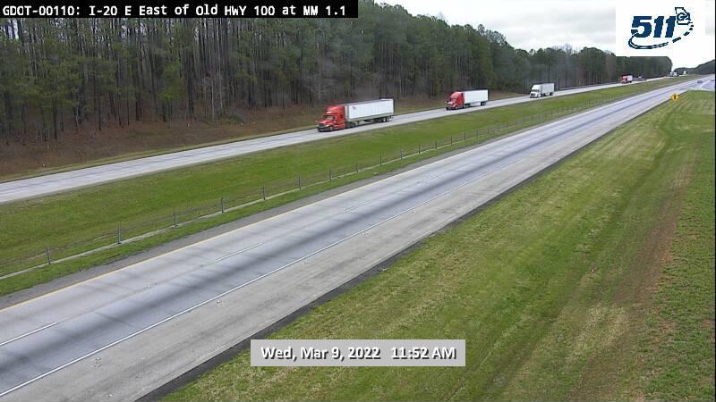 I-20 Near Alabama Line - MM 1.1 Traffic Camera