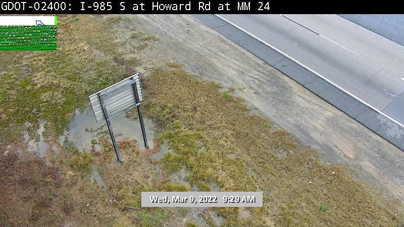 Gainesville: GDOT-CAM-I-985 / US 23 S of Howard Rd Traffic Camera