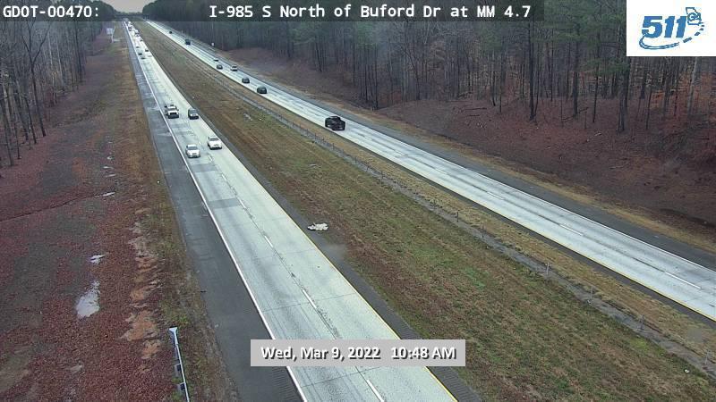 Traffic Cam I-985 SB North of Buford Dr Player