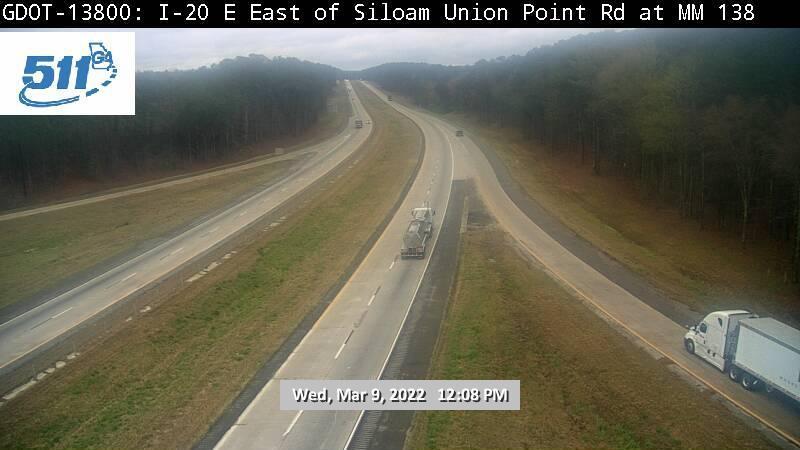 Siloam: GDOT-CAM-I-20 EB @ SR 77 Traffic Camera