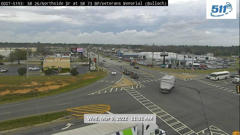 Traffic Cam Statesboro: BULL-CAM- Player