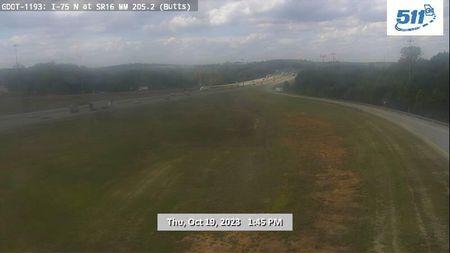 Jenkinsburg: GDOT-CAM-I-75-205.2--1 Traffic Camera