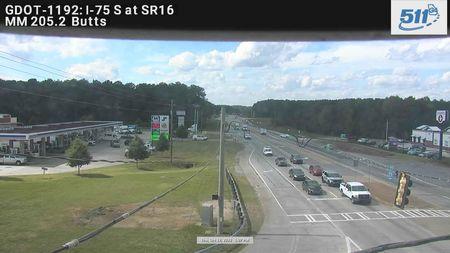 Jenkinsburg: GDOT-CAM-I-75-205--1 Traffic Camera