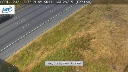 Cartersville: GDOT-CAM-I-75-288--1 Traffic Camera