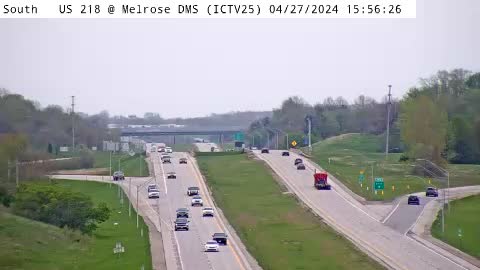 IC - US 218 @ Melrose DMS (25) Traffic Camera