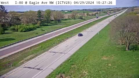 IC - I-80 @ Eagle Ave NW (28) Traffic Camera