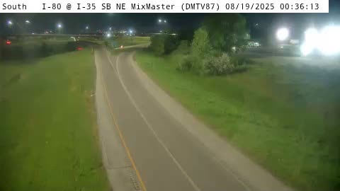 DM - I-80 Ramps @ I-35 SB NE MixMaster (87) Traffic Camera