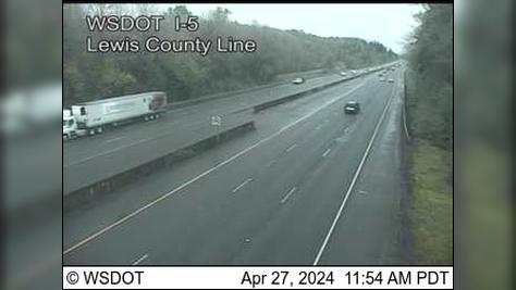Grand Mound: I-5 at MP 85.5: Lewis County Line Traffic Camera