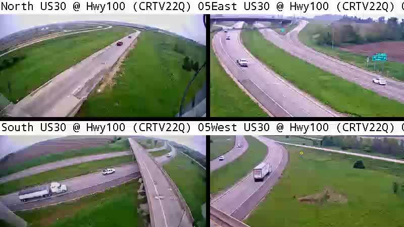 Traffic Cam Fairfax: CR - US 30 @ Hwy 100 (22Q) Player