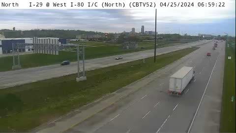 Traffic Cam Council Bluffs: CB - I-29 @ West I-80 Interchange (North) (52 Player