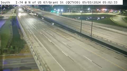 Riverdale: QC - I-74 @ N of US 67/Grant (30) Traffic Camera