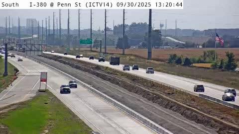 North Liberty: IC - I-380 @ Penn St (14) Traffic Camera