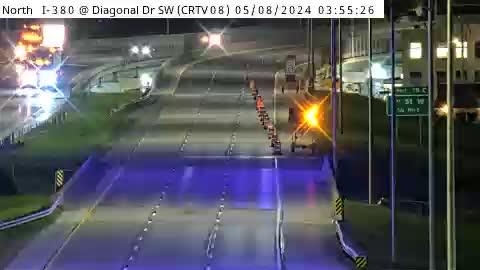 Cedar Rapids: CR - I-380 @ Diagonal Dr SW (08) Traffic Camera