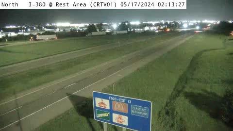 Cedar Rapids: CR - I-380 @ Rest Area (01) Traffic Camera