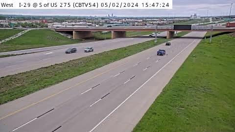Council Bluffs: CB - I-29 @ S of US 275 (54) Traffic Camera