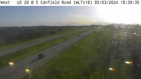 Gilbertville: WL - US 20 @ S. Canfield Road (18) Traffic Camera