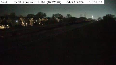 West Des Moines: DM - I-80 @ Ashworth Rd (70) Traffic Camera