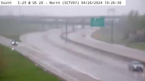 Traffic Cam Sioux City: SC - I-29 @ US 20 - North (07) Player