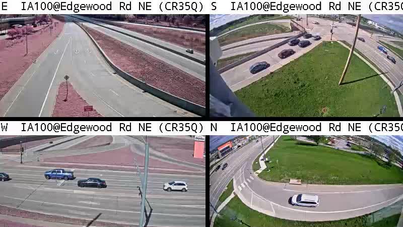 Cedar Rapids: CR - IA 100 @ Edgewood Rd NE (35Q) Traffic Camera