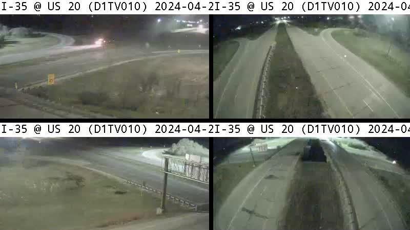 Williams: D1 - I-35 @ US 20 (10Q) Traffic Camera