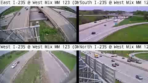Traffic Cam West Des Moines: DM - I-35/80/235 @ West Mixmaster (44Q) Player