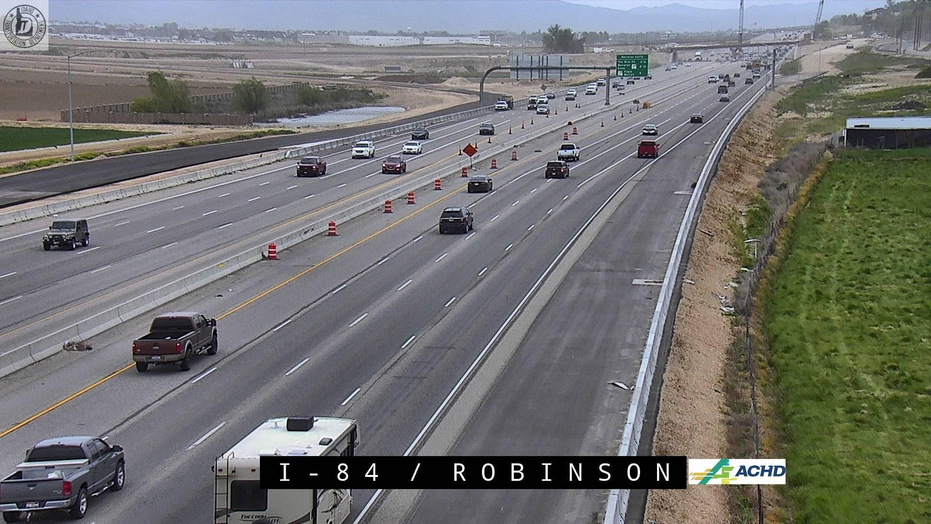 Nampa: I-84: Robinson Blvd Traffic Camera