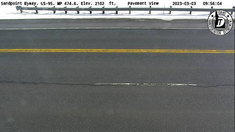 Ponderay: US 95: Sandpoint: Pavement Traffic Camera