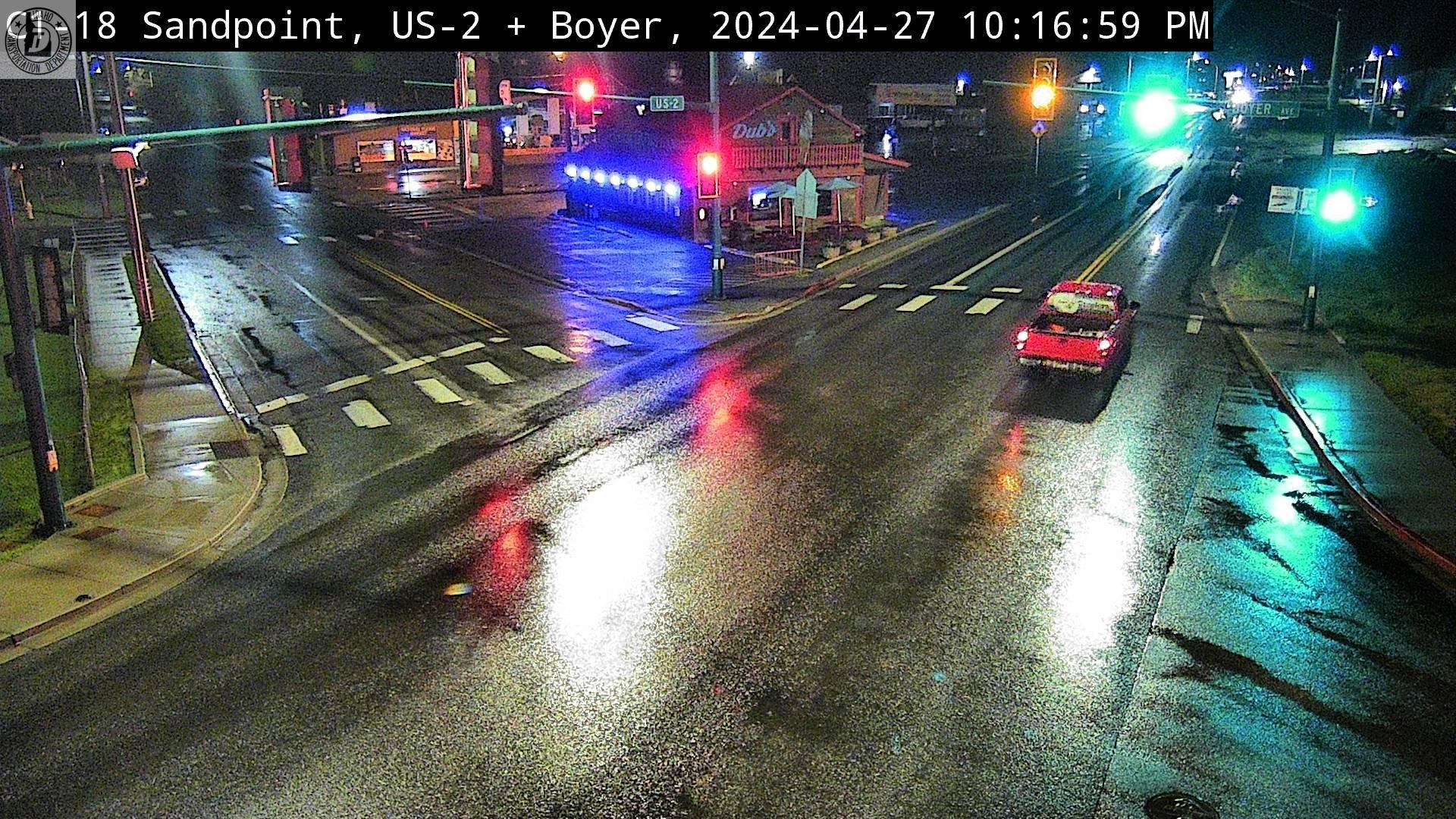 Sandpoint: US 2: Boyer Ave Traffic Camera