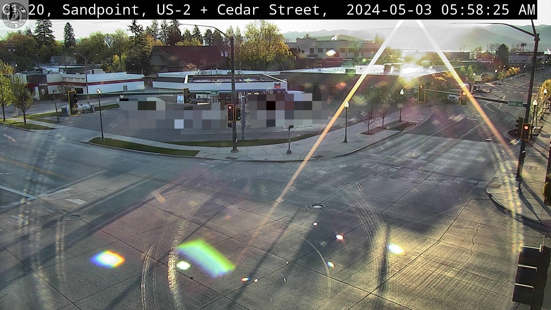 Sandpoint: US 2: Cedar St Traffic Camera