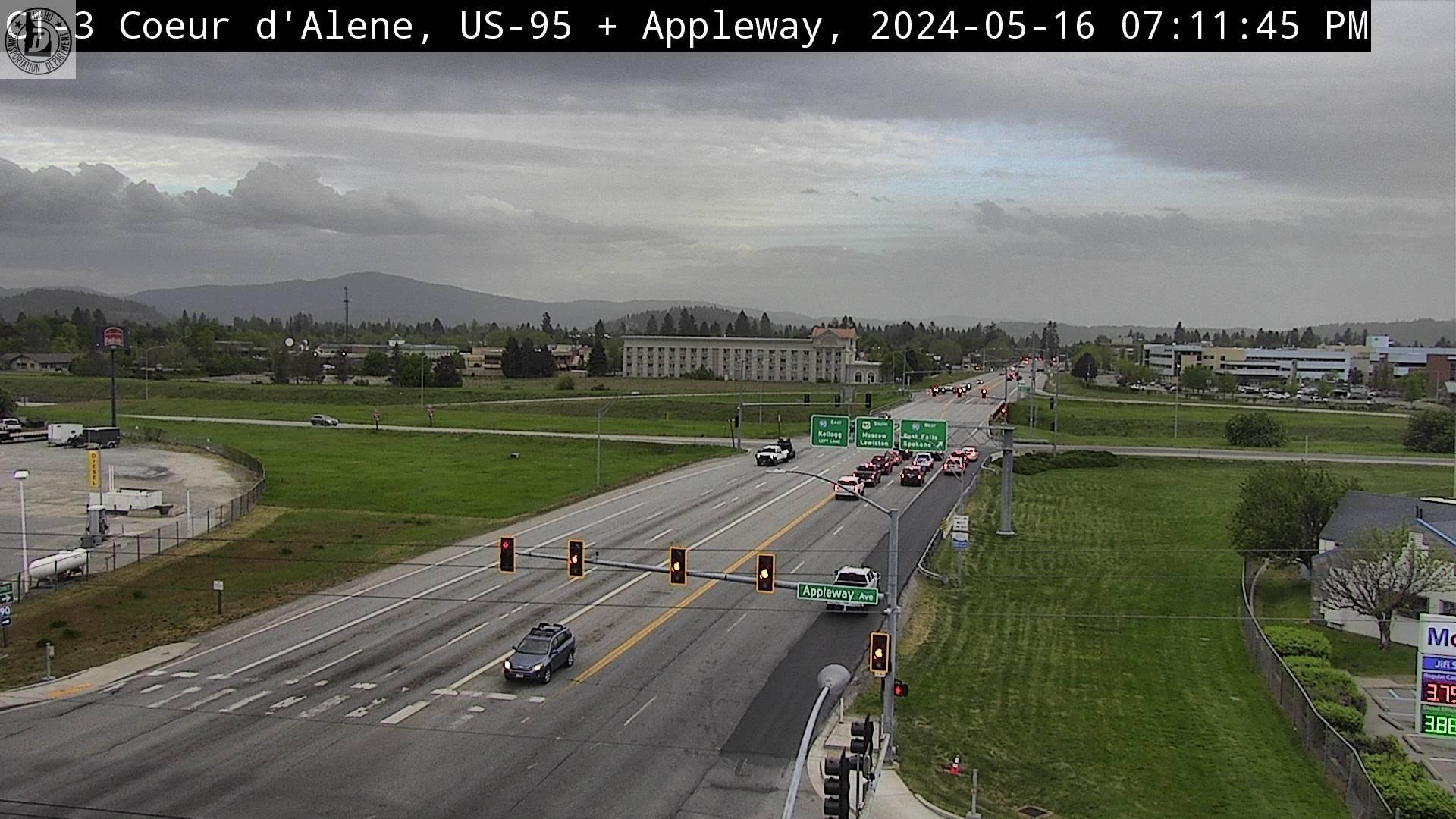 Traffic Cam Coeur d'Alene: US 95: Appleway Player