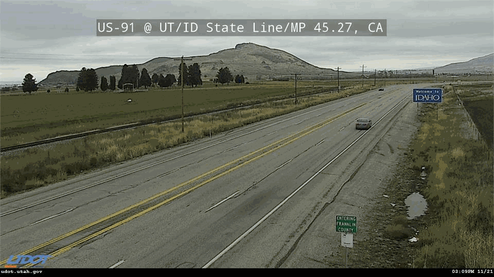 US 91: ID/UT State Line UT Traffic Camera