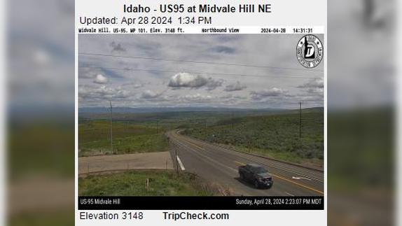 Midvale: US95 at - Hill NE Traffic Camera