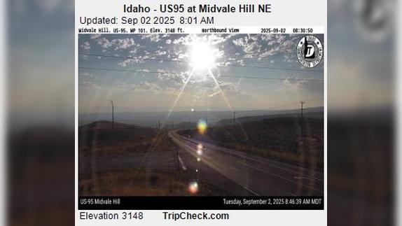 Midvale: US95 at - Hill NE Traffic Camera