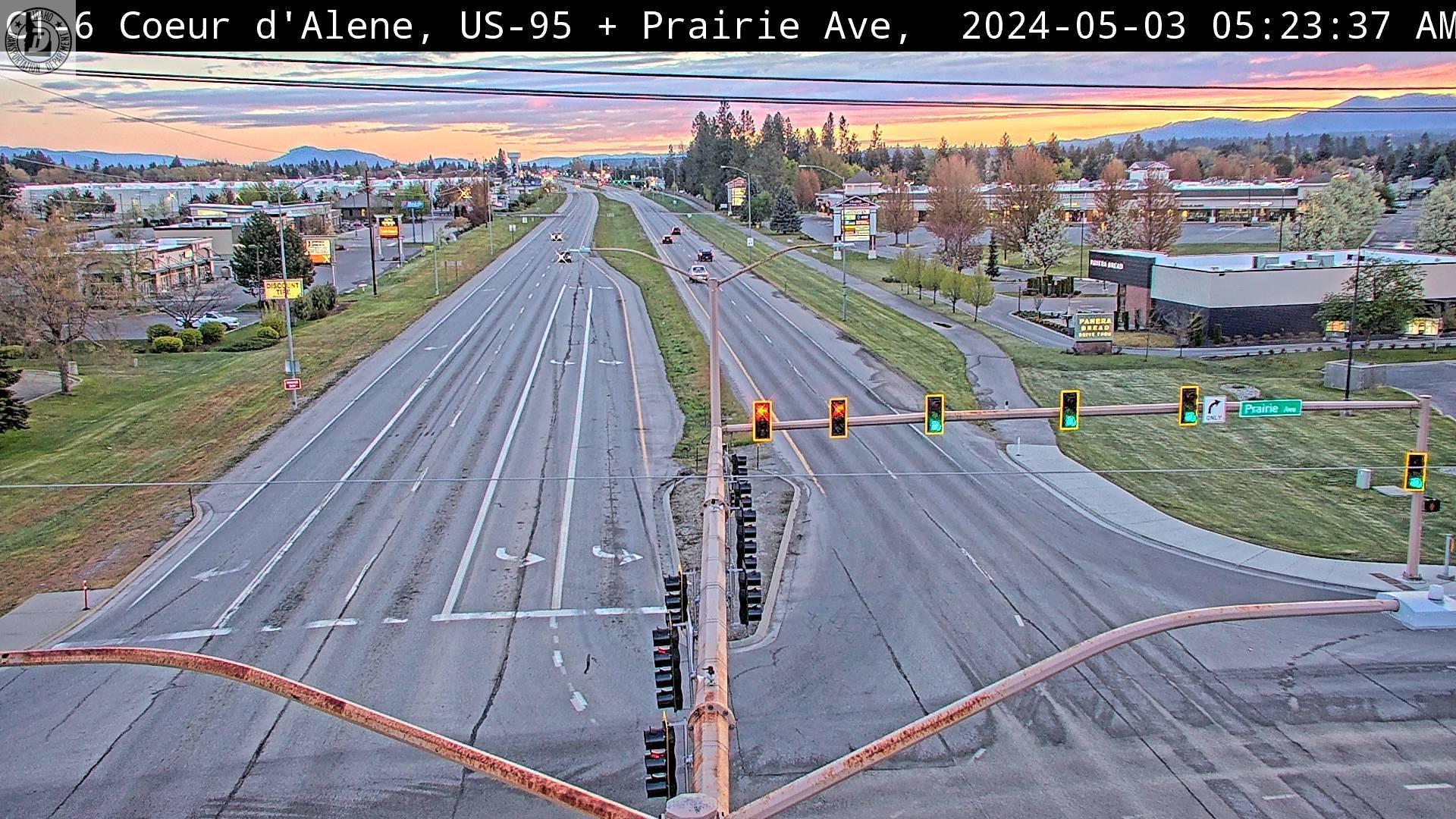 Hayden: US 95: Prairie: Prairie Ave Traffic Camera