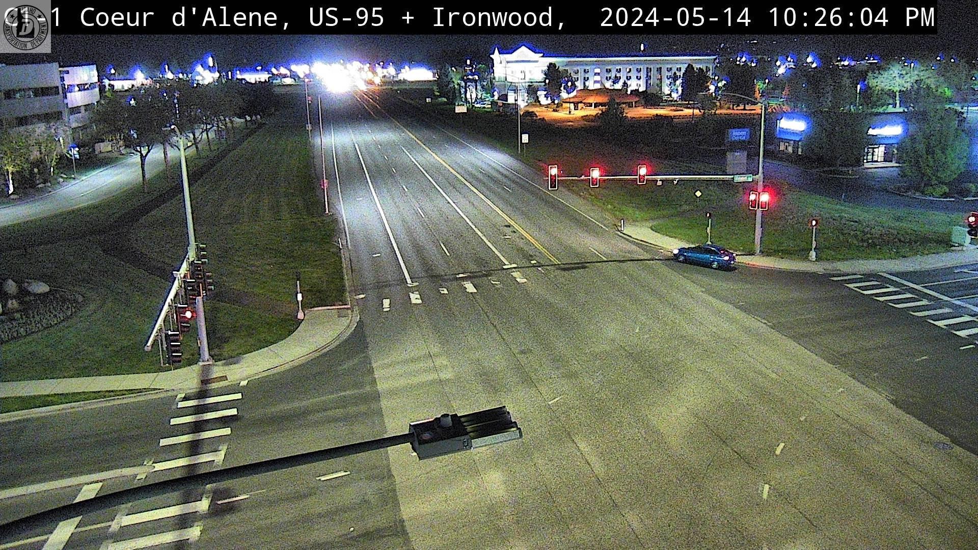 Coeur d'Alene: US 95: Ironwood: Ironwood Dr Traffic Camera