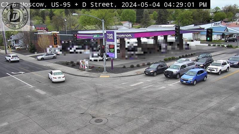 Moscow: US 95: D Street: D St Traffic Camera