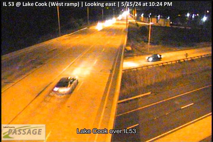 Traffic Cam IL 53 at Lake Cook (West ramp) - E Player