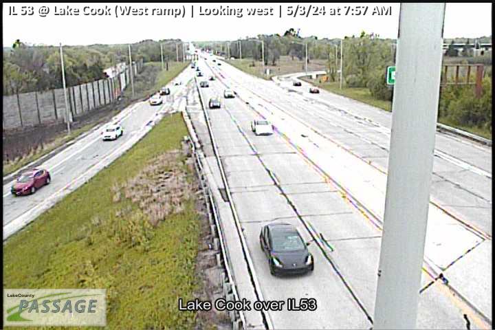 Traffic Cam IL 53 at Lake Cook (West ramp) - W Player