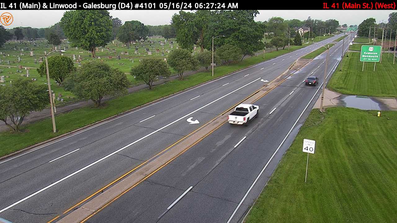 Traffic Cam IL 41 (Main St.) at Linwood Rd. (#4101) - W Player