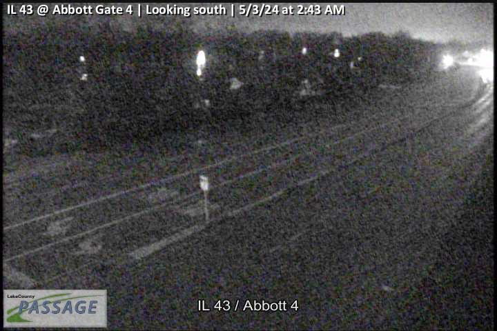 IL 43 at Abbott Gate 4 - S Traffic Camera
