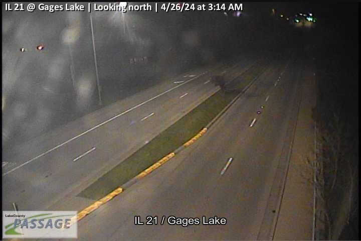 Traffic Cam IL 21 at Gages Lake - N Player