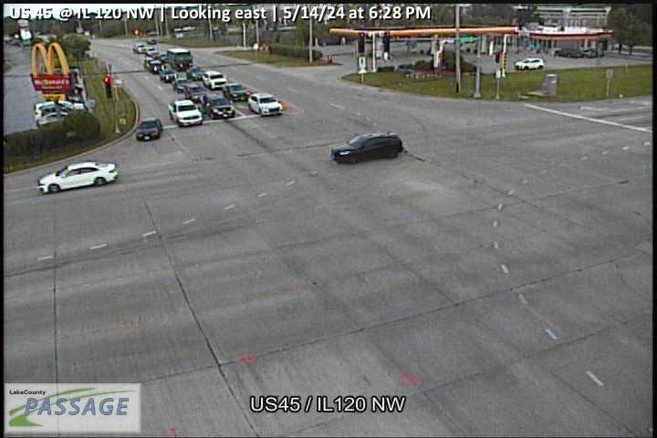 Traffic Cam US 45 at IL 120 NW - E Player