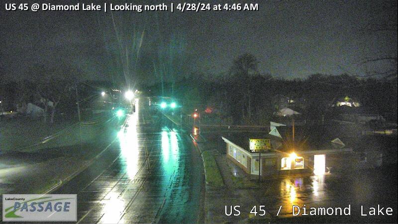 US 45 at Diamond Lake - N Traffic Camera