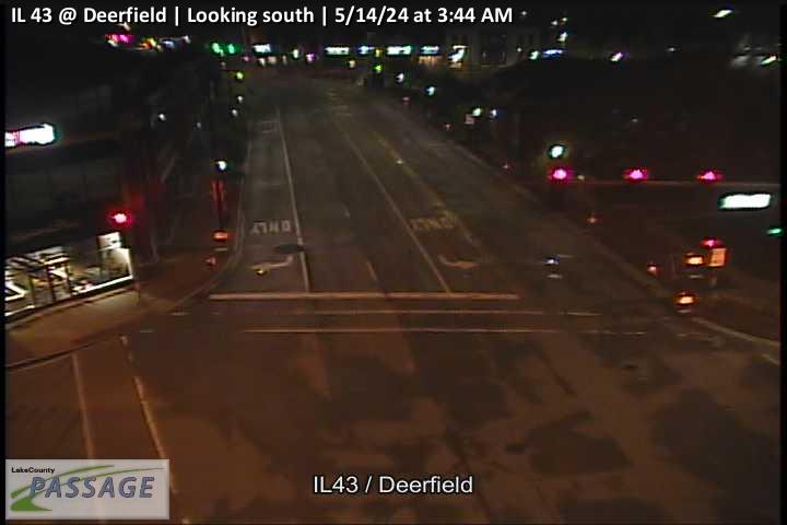 IL 43 at Deerfield - S Traffic Camera