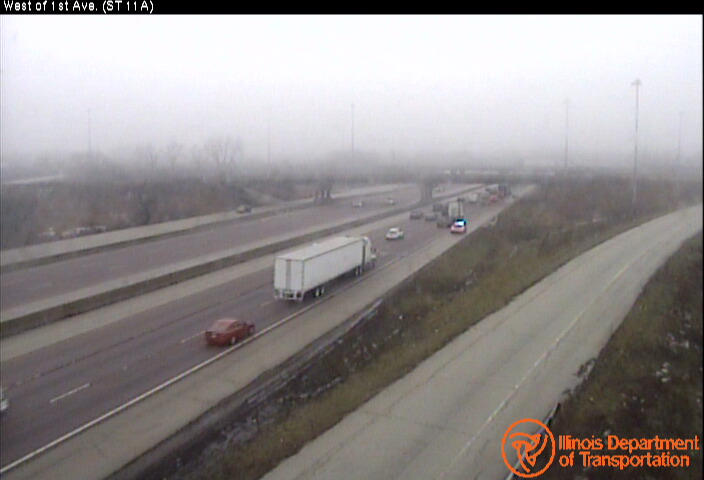 I-55 west of IL-171 (First Ave) Traffic Camera