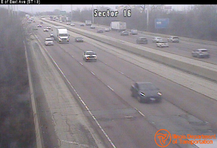 I-55 2.0 miles west of IL-171 (First Ave) Traffic Camera