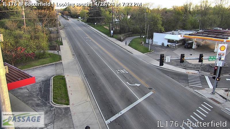 IL 176 at Butterfield - S Traffic Camera