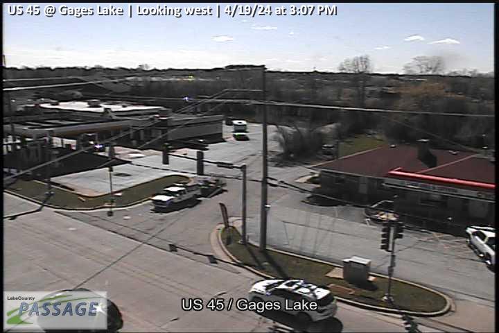 US 45 at Gages Lake - W Traffic Camera